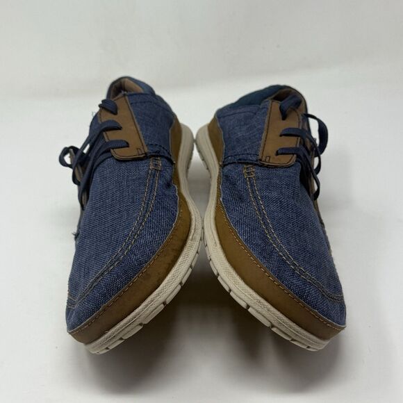 Crocs Santa Cruz Playa Shoes Mens 11 Blue Denim Brown Lace Up Comfort Preppy main image 14